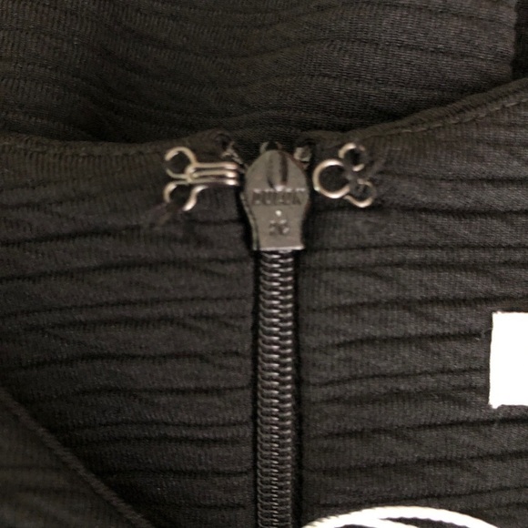 Lauren Conrad Textured Scoop Neck Pleated Dress Black 12 - Picture 8 of 12